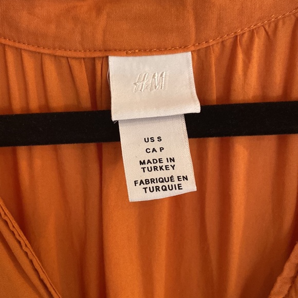 H&M Orange Smocked Tunic Dress - Picture 4 of 6